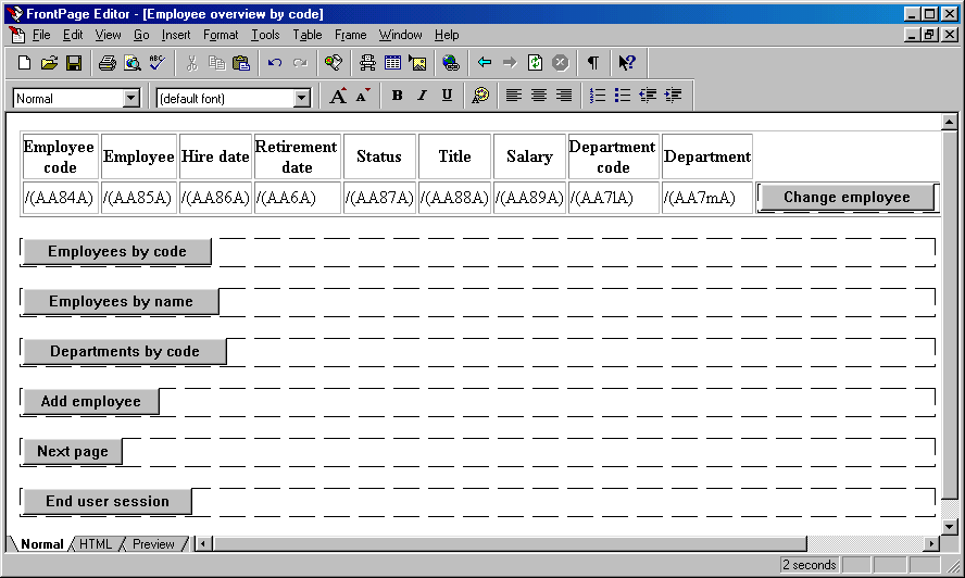 'Raw' Document Template